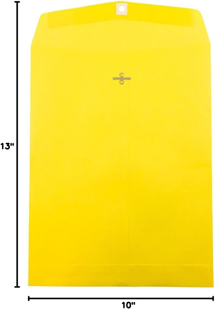 JAM PAPER 10 x 13 Open-End Catalog Envelopes with Clasp Closure