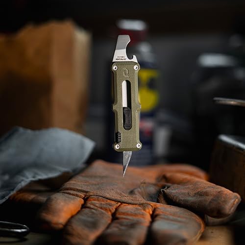 Schrade Delta Class Journeyman 4.5 with 3in Xacto Blade and G10 and Stainless Steel Handle for EDC