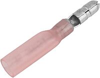 Pacer 22-18 AWG Heat Shrink Male Bullet Terminal - 100 Pack