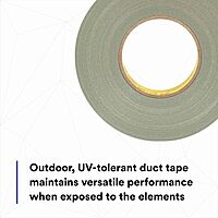 3M 051131-17819 Performance Plus 8979 Duct Tape, 48 mm W x 54.8 m L, 12.1 mil THK, Cloth, Olive