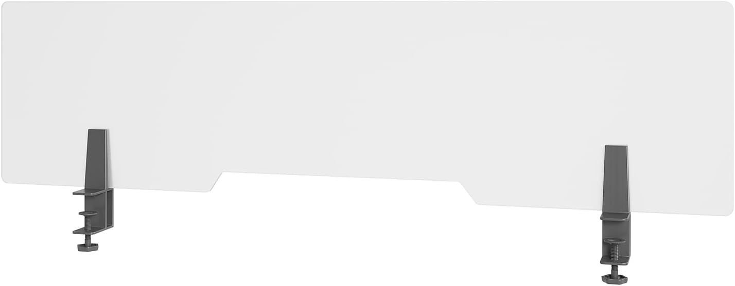 VARIDESK Acrylic Frosted Privacy Panel - Clamp-On Tool-Free