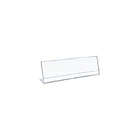 Azar Displays Acrylic L-Shaped Sign Holders, Clear - Pack of 10
