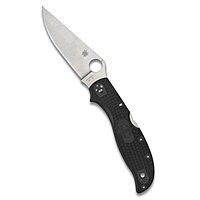 SPYDERCO Stretch 2 XL Lightweight Pocket Knife with 3.43\" VG-10 Blade and Black FRN Handle