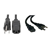 Tripp Lite NEMA 5-15P To IEC-320-C13 Heavy-Duty Computer Power Cord, 3ft, P007-003