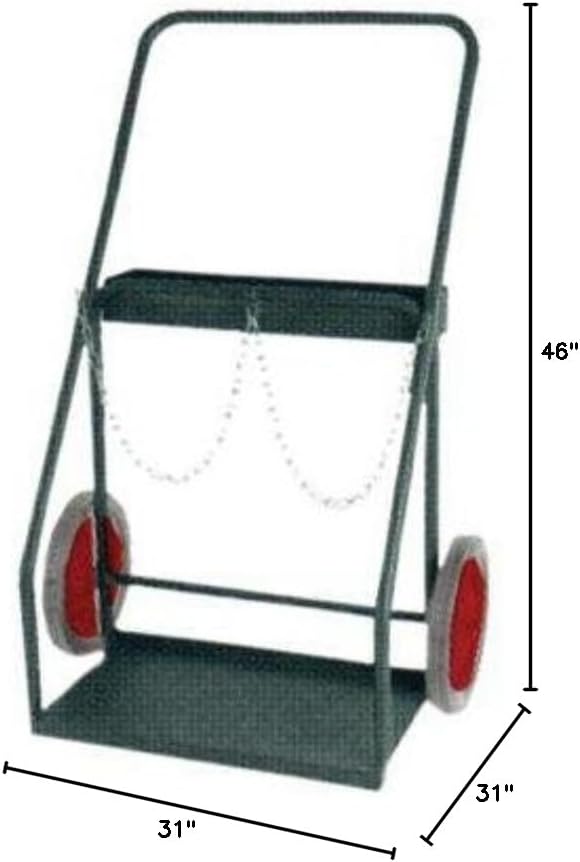 Harper Trucks 314-2746-Inch High by 31-Inch Wide Continuous Handle Hand Truck with 14-Inch Semi-Pneumatic Wheels