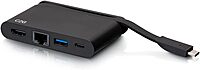 C2G USB-C 4-in-1 Compact Dock with HDMI, USB-A, Ethernet, and USB-C Power Delivery up to 100W - 4K 30Hz