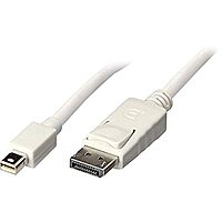 Unirise USA 10ft Mini DisplayPort to DisplayPort Cable, Male-Male, 32 AWG, 4K30Hz, White
