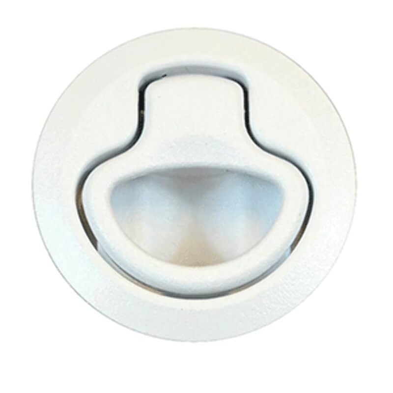 Southco Flush Pull Latch - Push to Close - Medium - White