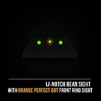 Night Fision Tritium Night Sight Set for CZ USA P-07/P-09 - Perfect Dot Front Sight with Daytime Ring