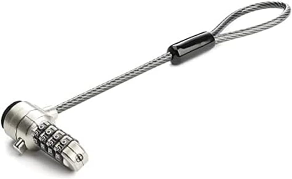 StarTech.com Universal Laptop Cable Lock Expansion Loop - 6” (15cm) Anti Theft 4-Digit Combination K-Slot Lock