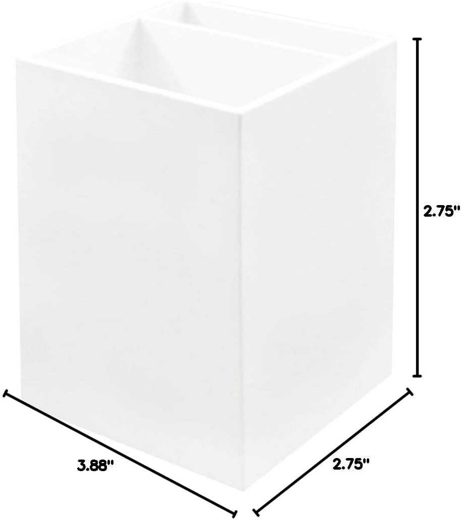 JAM PAPER Plastic Pen Holder - Desktop Pencil Cup