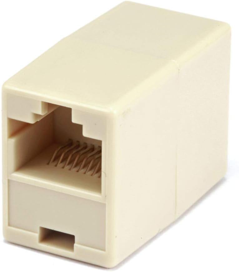 Monoprice RJ45 8P8C Straight Inline Coupler (107280) Beige