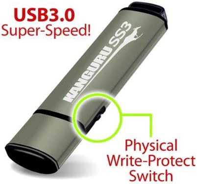 KANGURU 16GB USB 3.0 Flash Drive with Physical Write-Protect Switch