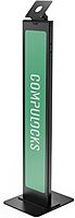 Maclocks 140B Compulocks Tablet Floor Stand Branded Mount, Black
