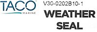 TACO Weather Seal - 10'L x 1/2"W x 1/2"H - Black