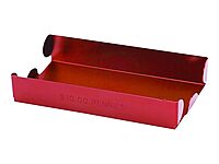 CONTROLTEK Metal Coin Tray, Pennies, 3.5 x 10 x 1.75, Red