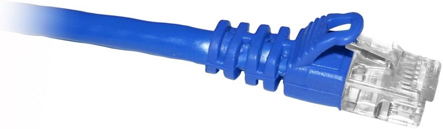 ENET CAT6 BLUE 6 INCH PATCH CABLE WITH SNAGLESS MOLDED BOOT (UTP) HIGH-QUALITY