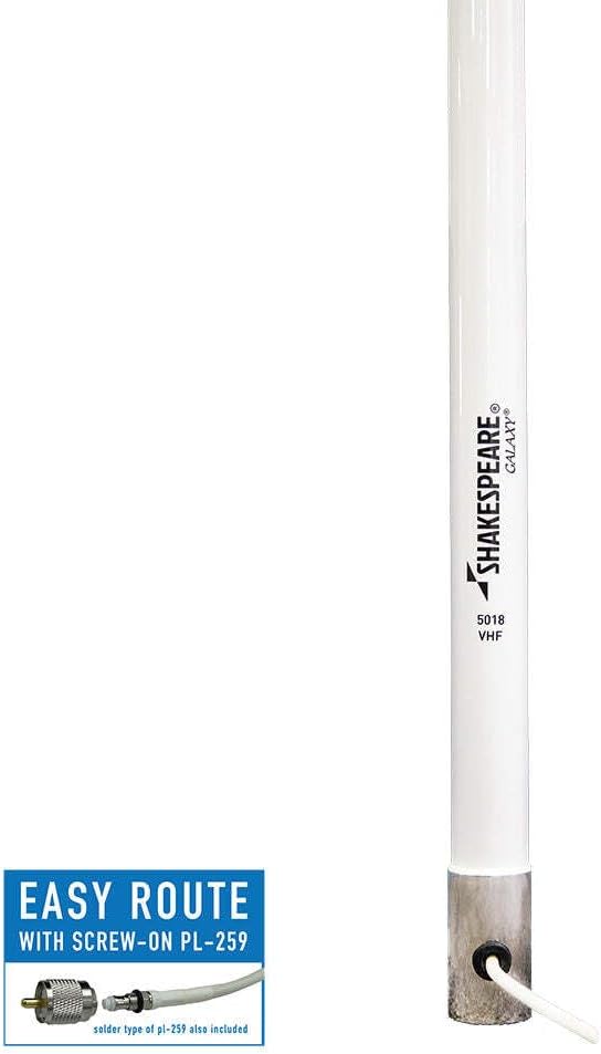 Shakespeare Galaxy 5018 VHF Marine Antenna, 17'6" - 9dB Gain