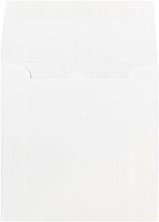 JAM PAPER Square Invitation Envelopes - White - Gummed Seal - 25/Pack