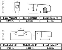 TRIJICON Bright & Tough Night Sights Suppressor Set for Glock Standard Frames