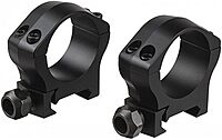 Warne Mountain Tech 1 inch, 30mm, 34mm, 35mm, 40mm Scope Optic Rings (34mm-Low)