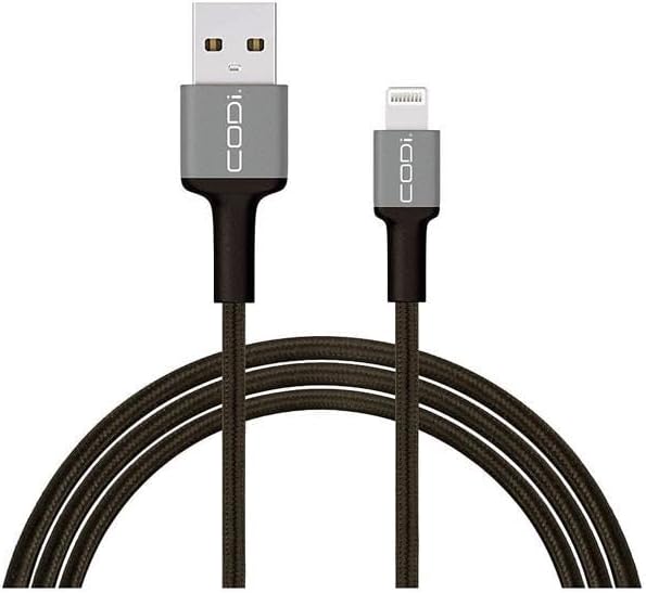 CODi 6' Braided Nylon USB-A to Lightning (MFI Certified) Charge & Sync Cable