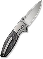 Nitro OG Titanium & Marbled CF Frame Lock Knife (3.75" Hand Satin) by WE Knife Co.
