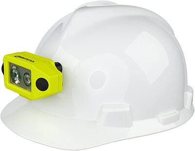 Nightstick XPP-5460GCX Intrinsically Safe Low-Profile Dual-Light Headlamp withZero-Band Mount-3 AAA-Green-UL913 / ATEX