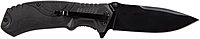 Smith & Wesson M&P M2.0 8.07in S.S. Ultra-Glide Folding Knife with 3.5in Drop Point Blade and Rubber Handle for Outdoor, Tactical, Survival and EDC, Multicolor,Black