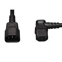 TRIPP LITE Power Extension Cord IEC-320-C14 to IEC-320-C13, 2 ft, 10A, 18 AWG