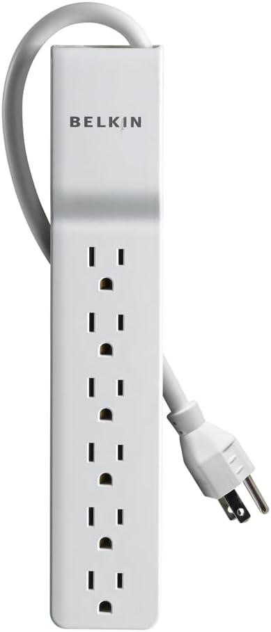 Belkin BE106000 6-Outlet Commercial Power Strip Surge Protector with 10-Foot Power Cord