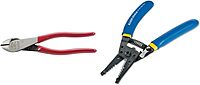 Klein Tools D228-8 Pliers, Diagonal Cutting Pliers with Short Jaw and Beveled Knives & 11055 Wire Cutter and Wire Stripper