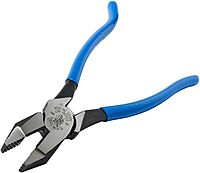 Klein Tools D2000-9ST Pliers, Made in USA, Side Cutters are Heavy-Duty 9-Inch Ironworker Pliers for Rebar, ACSR, Screws