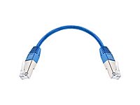 Monoprice Cat6A Blue Double-Shielded (S/FTP) 26AWG Pure Bare Copper Molded RJ45 Patch Cable
