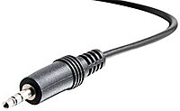 C2G Legrand 3.5MM Stereo Audio Cables, 3.5MM Male to Male Cord, Black Audio Cable with In-Wall, CMG-Rated Jacket, 1.5 Foot 3.5MM Audio Cable, 1 Count, C2G 40411