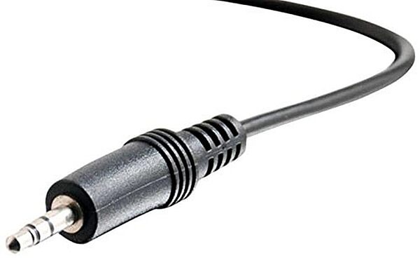 C2G Legrand 3.5MM Stereo Audio Cables, 3.5MM Male to Male Cord, Black Audio Cable with In-Wall, CMG-Rated Jacket, 1.5 Foot 3.5MM Audio Cable, 1 Count, C2G 40411