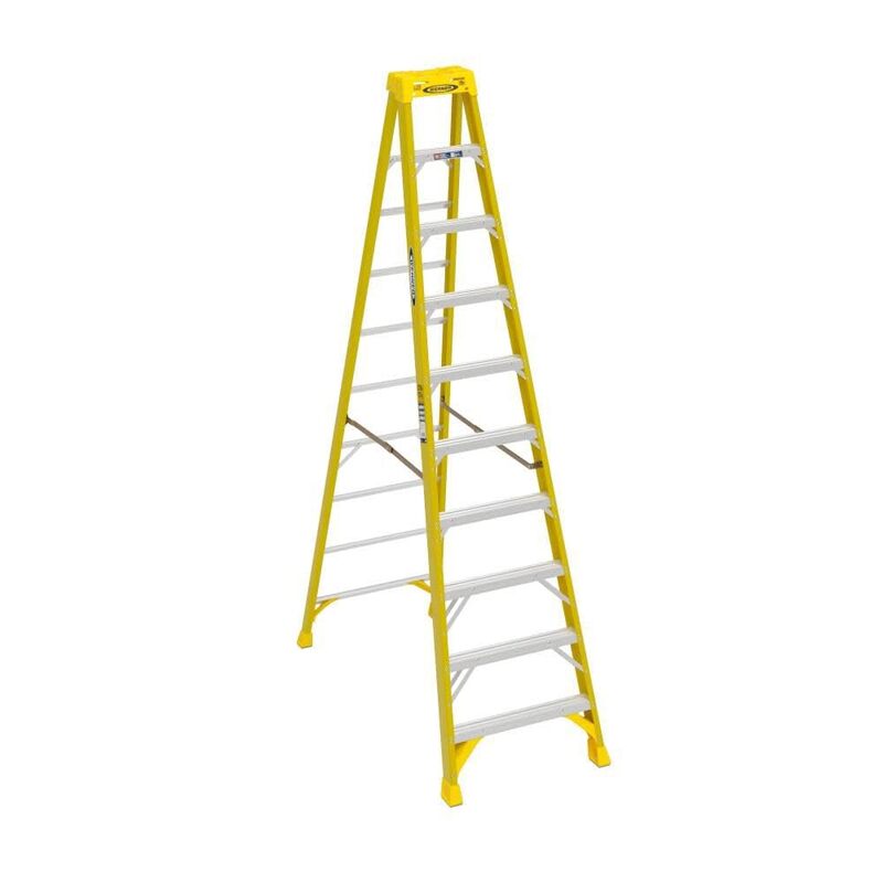 Werner, 6310, 10' Fiberglass 375 Lb. Stepladder, Type Iaa