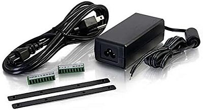 C2G Legrand Audio Amplifier, Black Audio Component Amplifier with Remote Wired Wall Plate Controller, TAA Compliant Amp