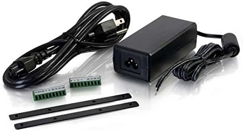 C2G Legrand Audio Amplifier, Black Audio Component Amplifier with Remote Wired Wall Plate Controller, TAA Compliant Amp
