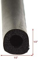 TACO Weather Seal - 10'L x 1/2"W x 1/2"H - Black