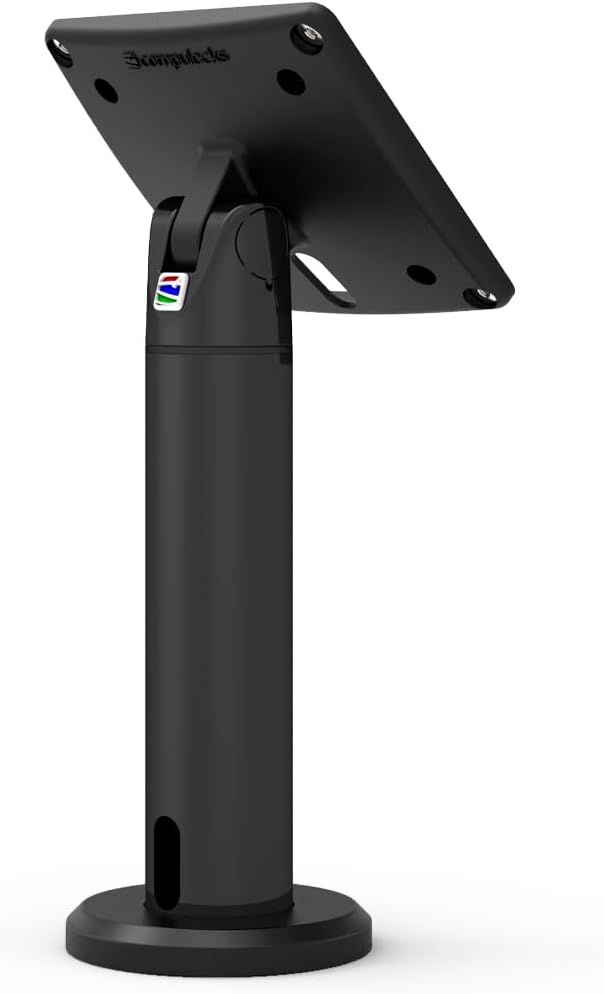 Maclocks TCDP01 Rise Vesa Mount Pole Stand with Cable Management, 7.87 Inch / 20 Centimeters Height (Black)