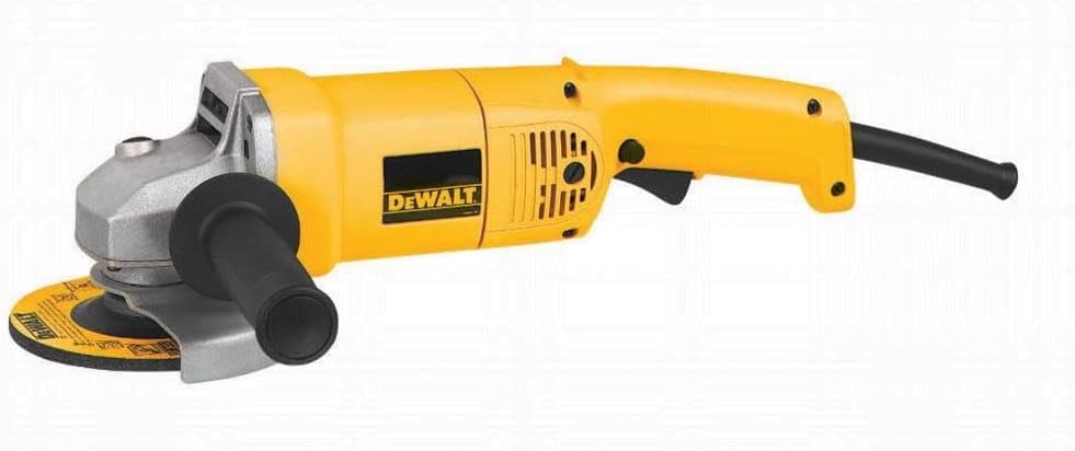 DEWALT 5-Inch Angle Grinder, Medium, 12 Amp, 10000 RPM (DW831) - Yellow