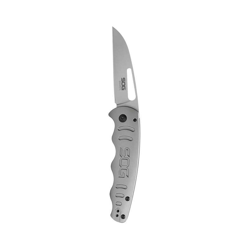 SOG Escape FL Professional Entry-Level Pocket Folding Knife | All-Metal Construction, Frame-Lock, Reversible Pocket Clip