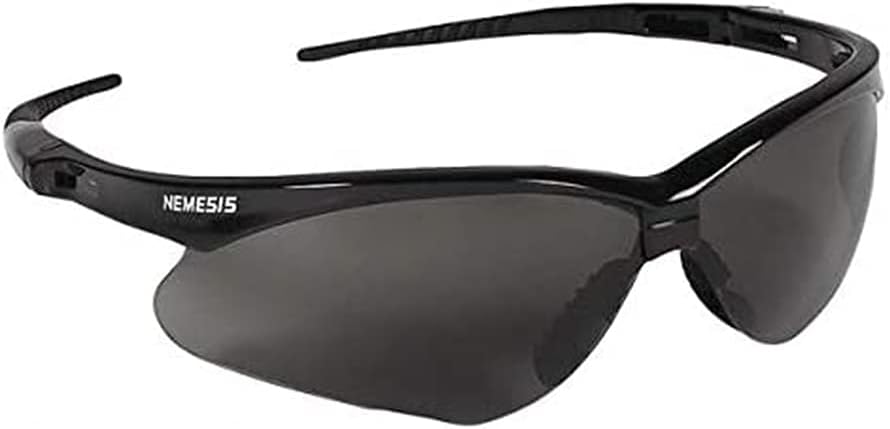 Jackson Safety V30 Nemesis Safety Glasses - Black Frame/Smoke Lens