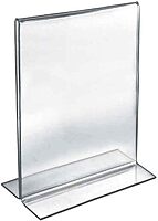 Azar Displays Double-Foot 2-Sided Acrylic Sign Holders