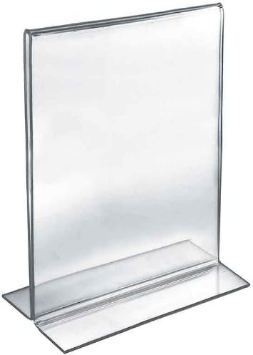 Azar Displays Double-Foot 2-Sided Acrylic Sign Holders
