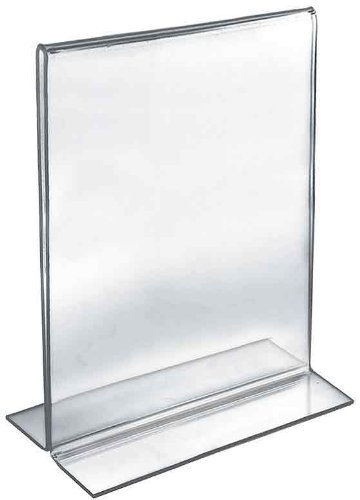 Azar Displays Double-Foot 2-Sided Acrylic Sign Holders