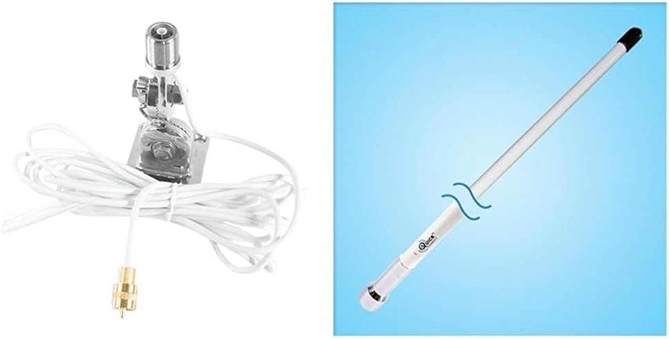 Shakespeare QCM-S QuickConnect Stainless Steel Mount and QC-4 QuickConnect VHF Antenna (4' VHF Marine Band 3dB)