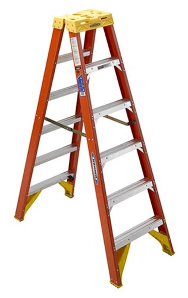 WERNER 6FT Type IA Fiberglass Twin Ladder T6206
