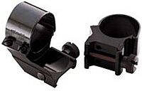 Detachable Extension Top Mount Scope Rings, 1", Dual, Matte